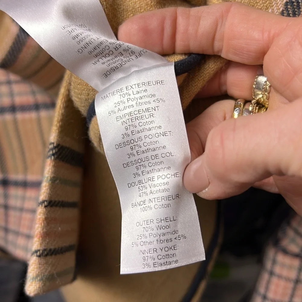 See by Chloe' Checked Wollen Coat Oversized Small